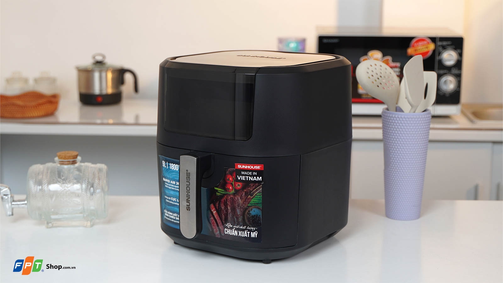 Nồi chiên không dầu Sunhouse 10.5 lít SHD4038 — ảnh 5