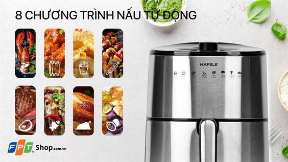 8 chương trình chiên được cài đặt sẵn