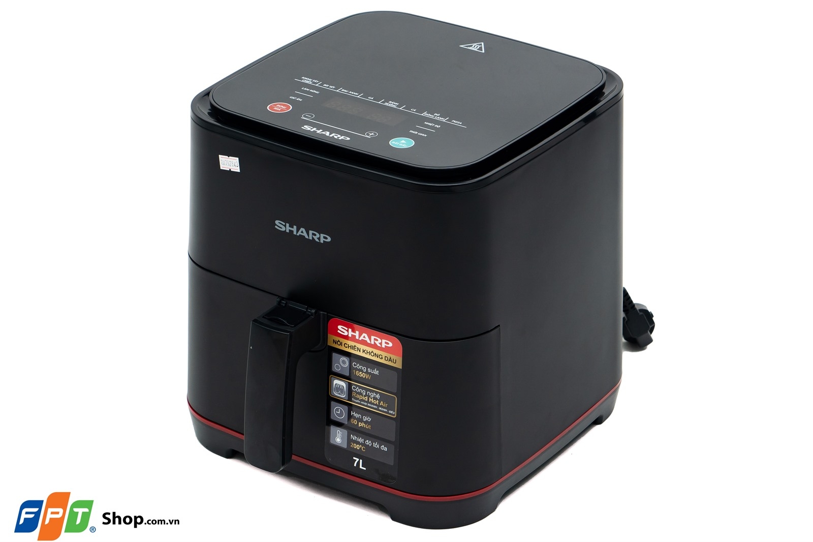 Nồi chiên không dầu Sharp 5.5 lít KF-AF70EV-BK — ảnh 9