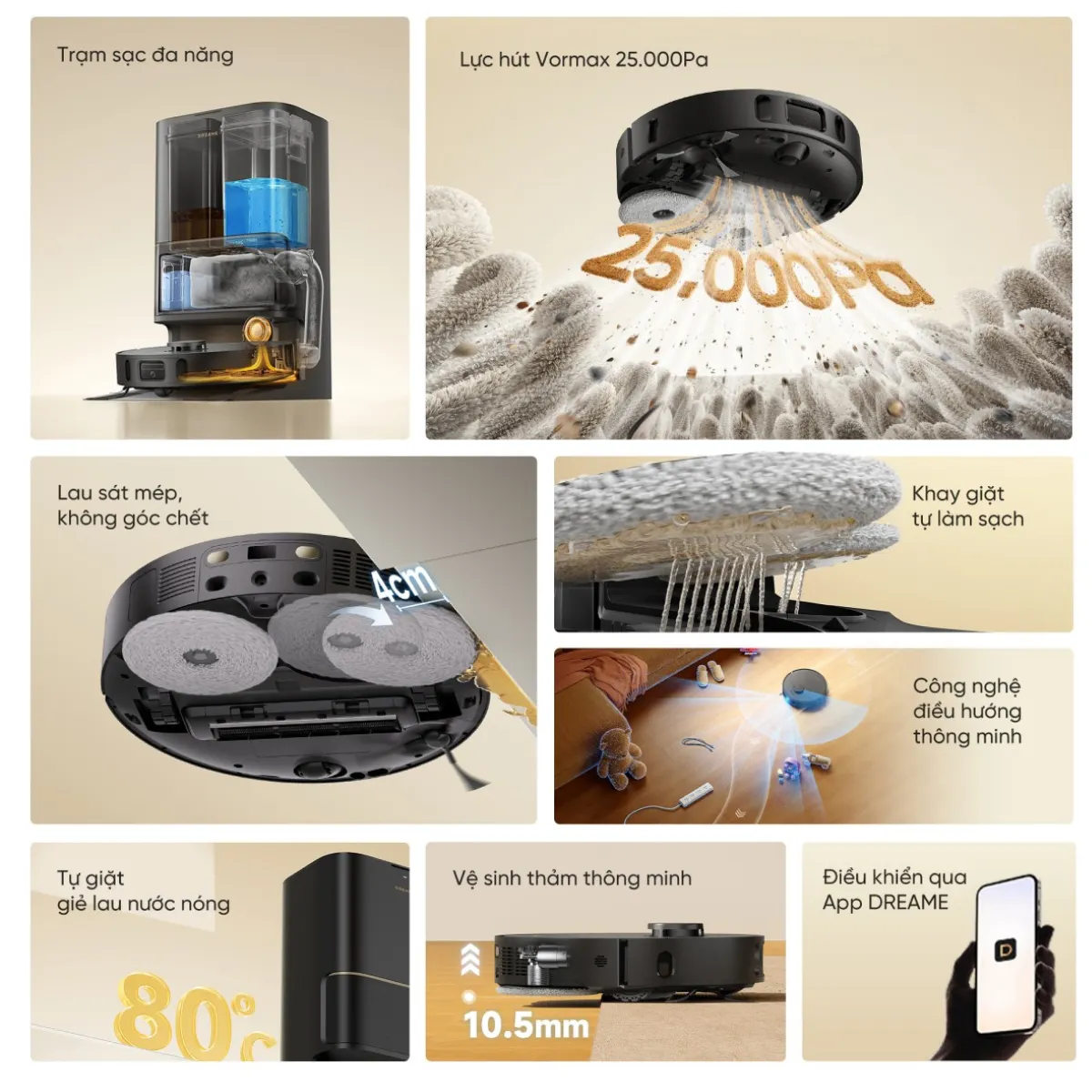 Robot hút bụi lau nhà tự động làm sạch Dreame L10S Ultra Heat — ảnh 3