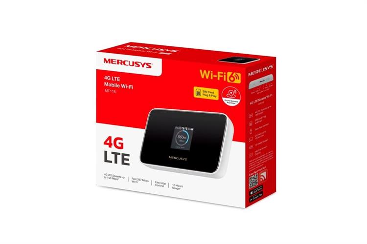 Bộ phát Wifi di động 4G LTE Wifi 6 Mercusys TL-MT115 — ảnh 4