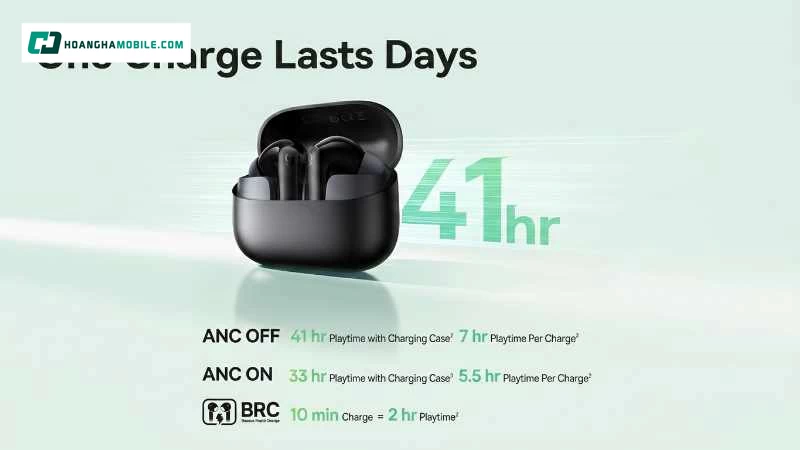 Tai nghe hỗ trợ Bluetooth 6.0, giúp kết nối ổn định