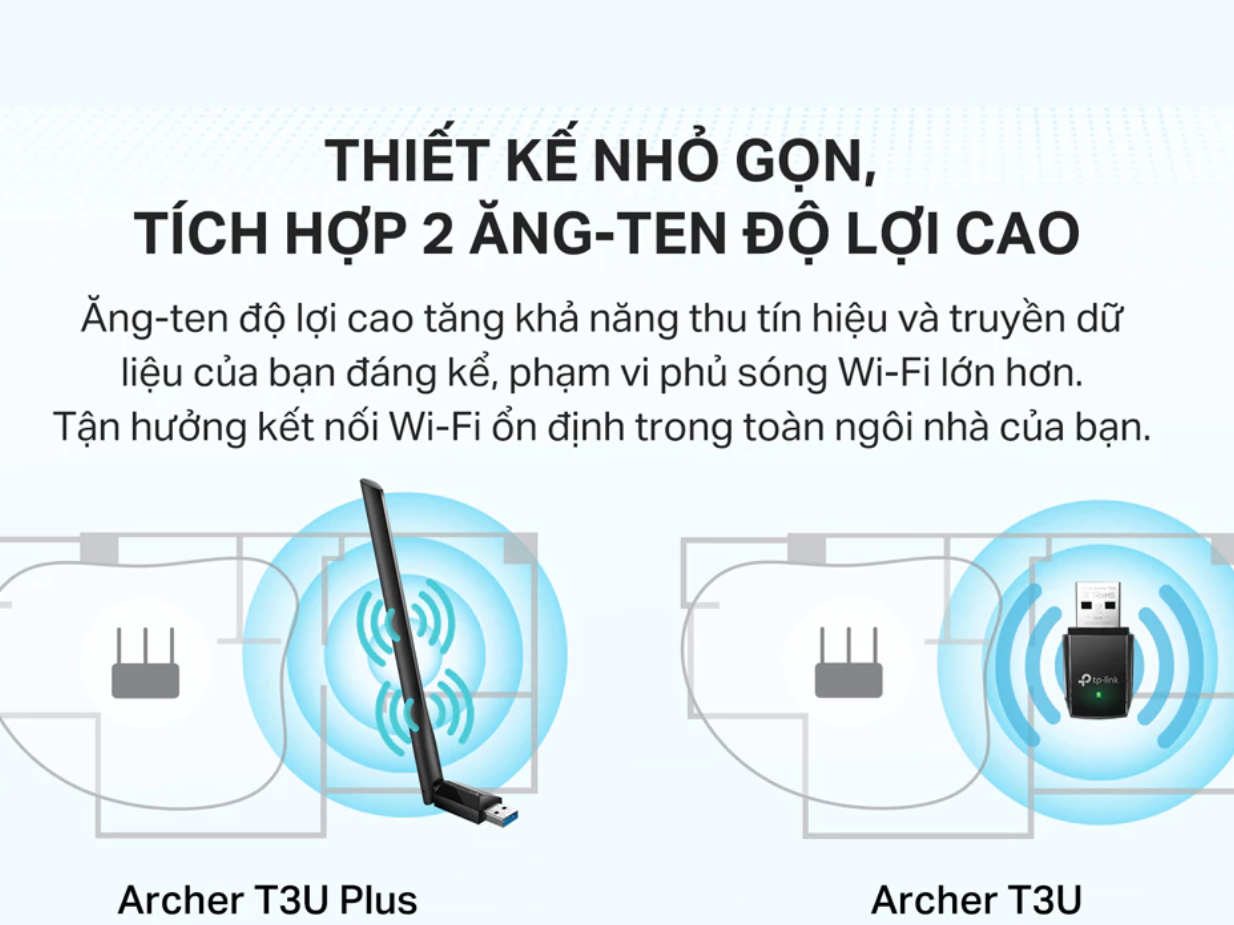 USB Wifi TP-Link T3U Plus băng tần kép AC1300 — ảnh 7