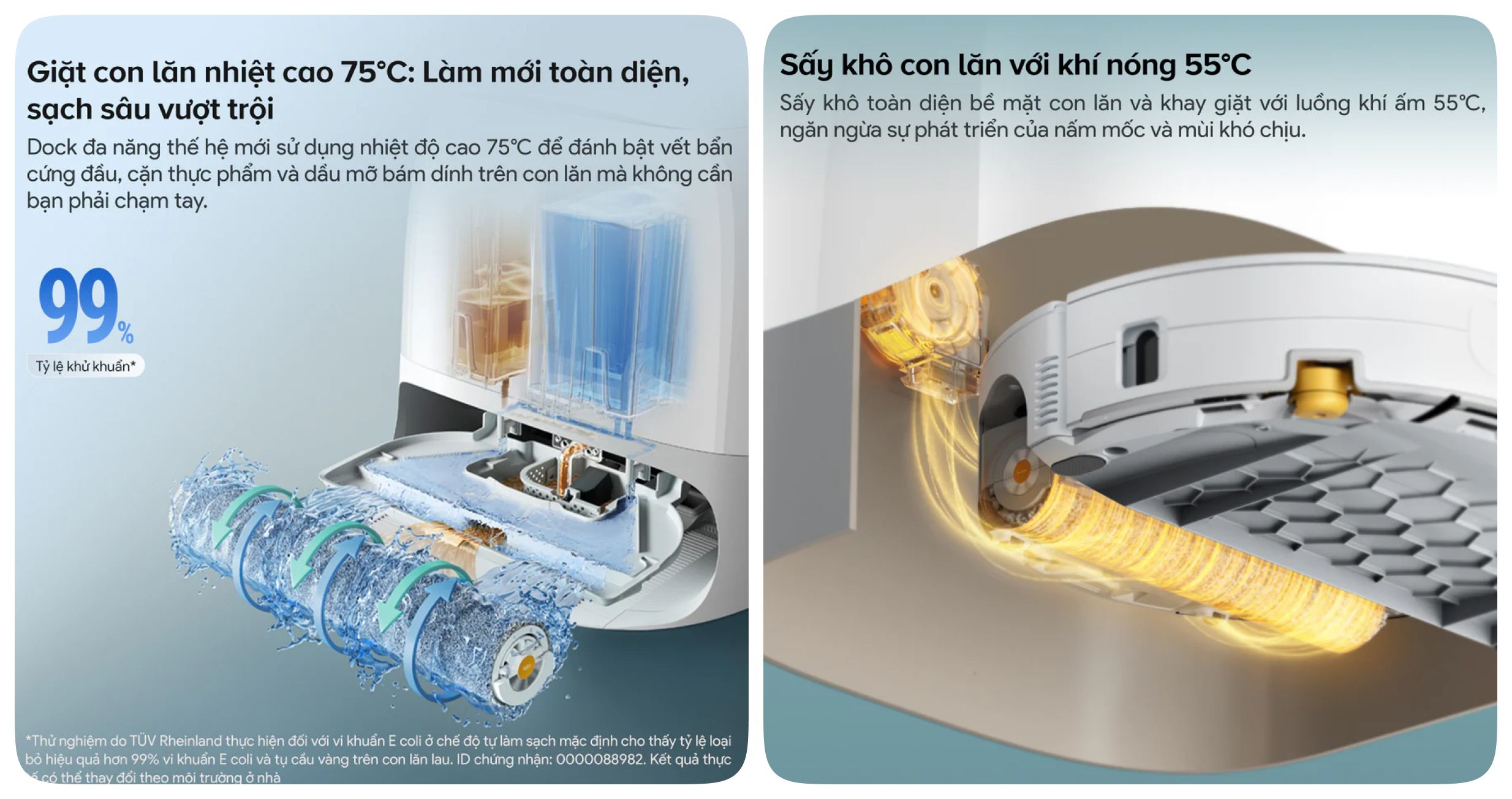 Robot hút bụi lau nhà Roborock Q Revo Curv 2 Flow — ảnh 3