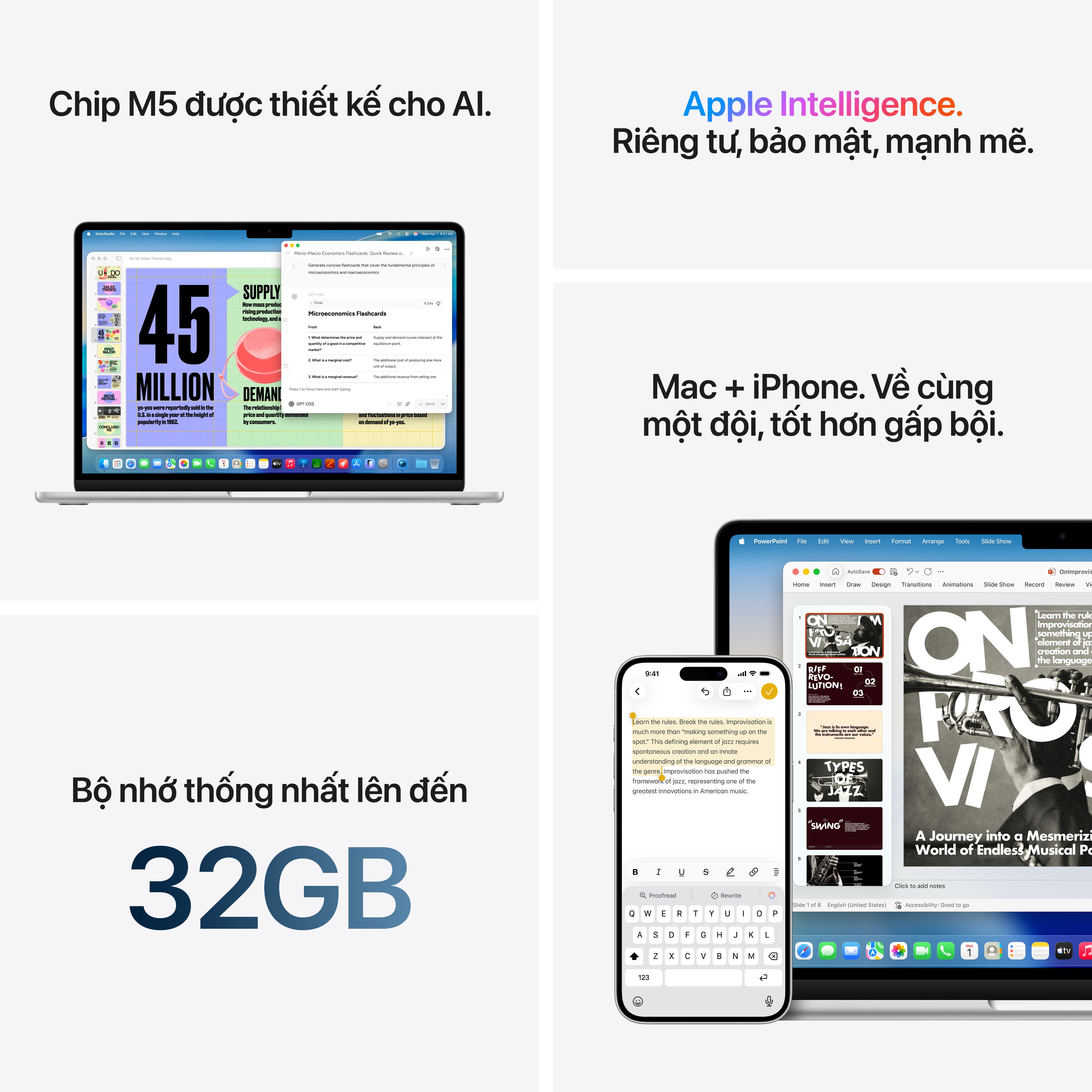 MacBook Air M5 13 inch 2026 10CPU 8GPU 16GB 512GB Apple Việt Nam — ảnh 9