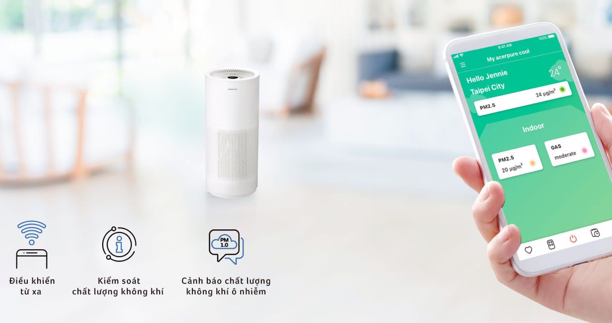 Máy lọc không khí diệt khuẩn khử mùi Acerpure Pro P2 — ảnh 9