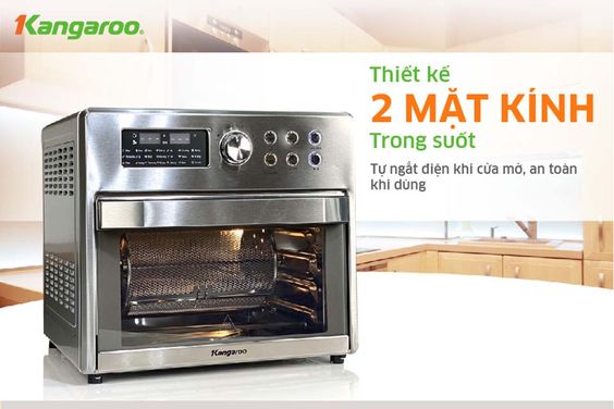 Nồi chiên không dầu Kangaroo KG15AF3A thiết kế hiện đại