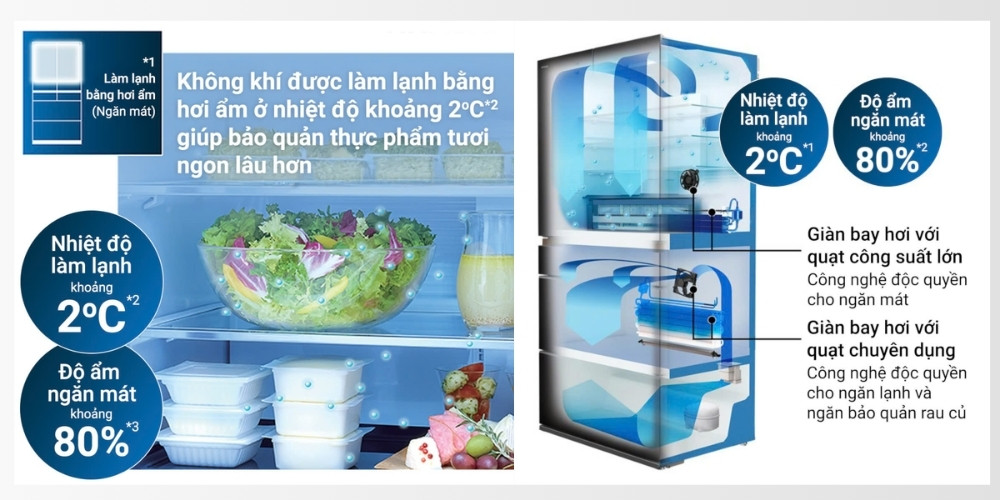 R-GW670TV XK giúp bảo quản rau củ tươi ngon và mọng nước lâu hơn