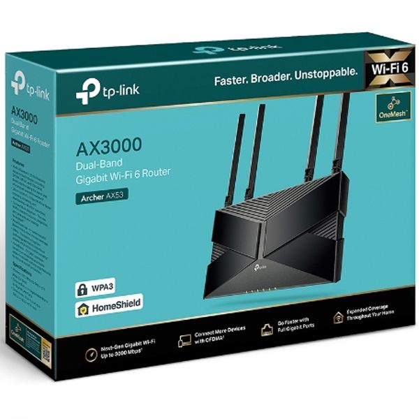 Router Wifi 6 Gigibit băng tần kép TP-Link AX3000 Archer AX53 — ảnh 5