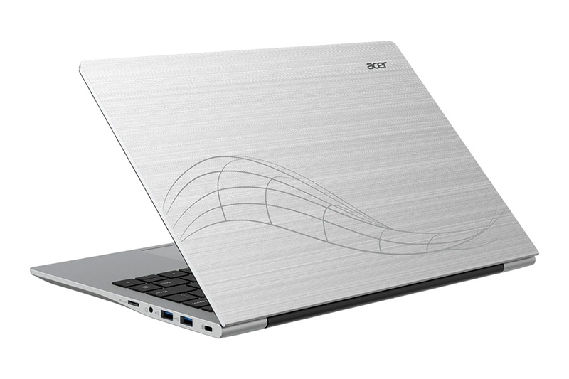 Acer Swift Lite 14 AI SFL14-51M-78XZ - Lớp vỏ nhôm nguyên khối màu xám bạc