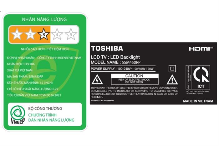 Toshiba Smart TV QLED 55M450RP — ảnh 7