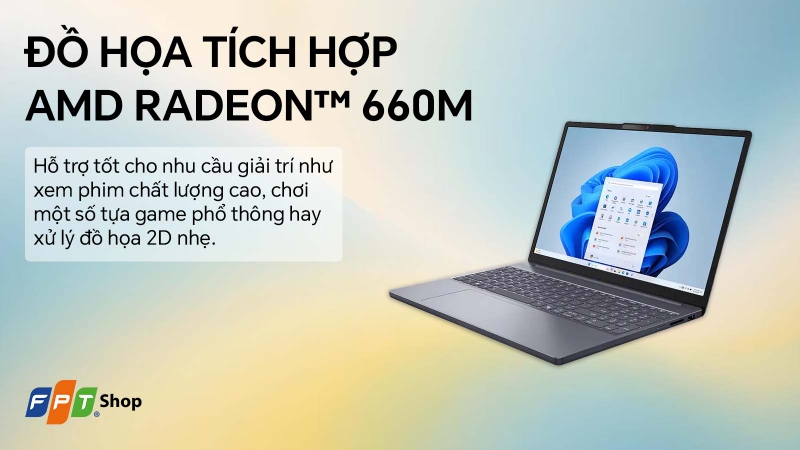 Lenovo IdeaPad Slim 3 15ARP10 Đồ họa tích hợp AMD Radeon™ 660M