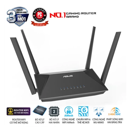 Router Wifi 6 băng tần kép Asus RT-AX52 AX1800 — ảnh 4