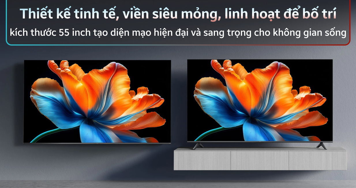 Google Tivi Xiaomi S Mini Led 4K 55 inch 2026 — ảnh 3