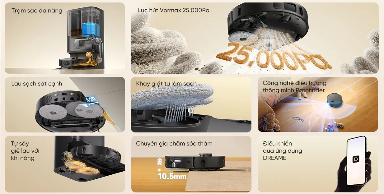 Robot hút bụi lau sàn Dreame D30 Ultra — ảnh 3
