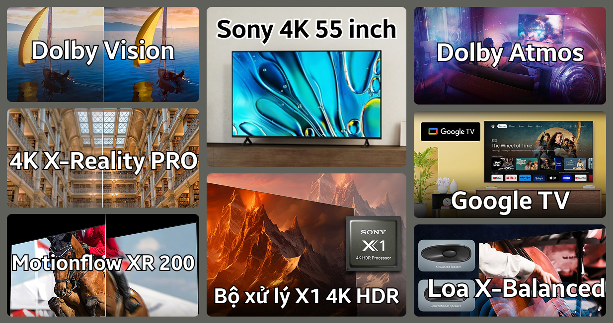 Google Tivi Sony 4K 55 inch (K-55S30) — ảnh 2