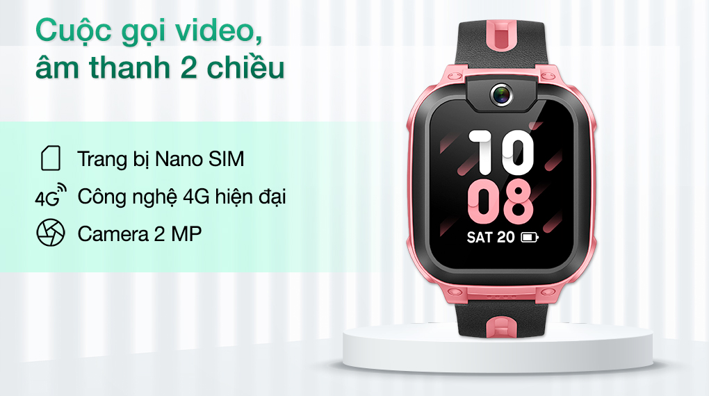 imoo Z1 41mm dây TPU Hồng nhạt - Nano SIM