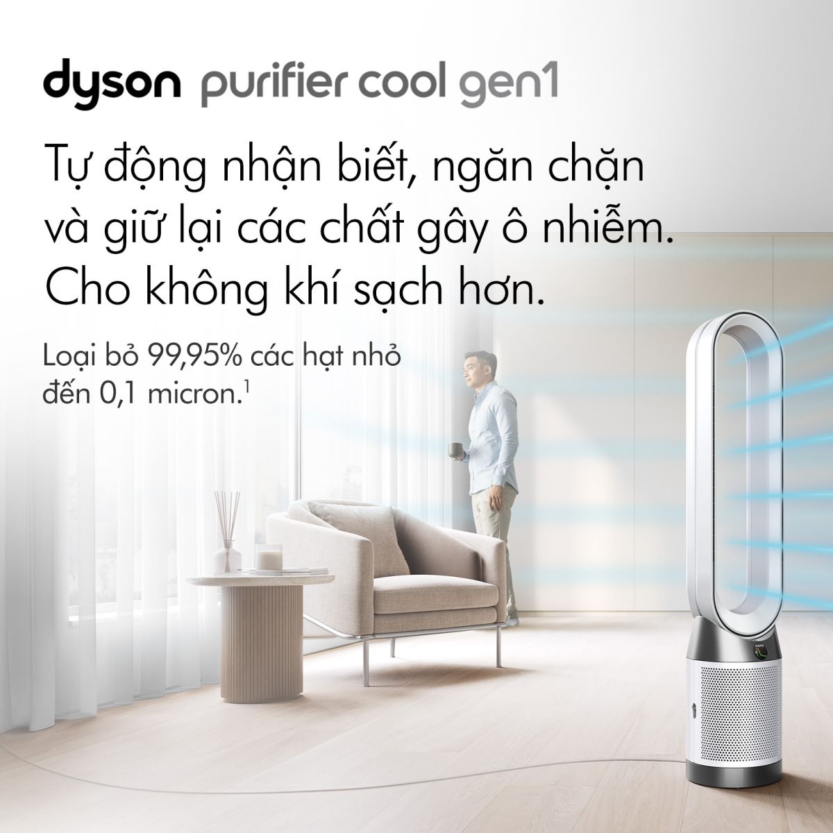 Máy lọc không khí kết hợp quạt Dyson Pure Cool Tower TP10 — ảnh 2