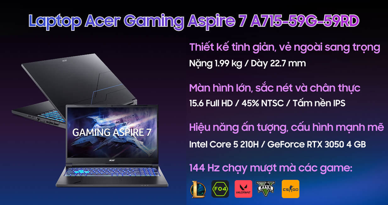 Acer Gaming Aspire 7 A715-59G-59RD — ảnh 2