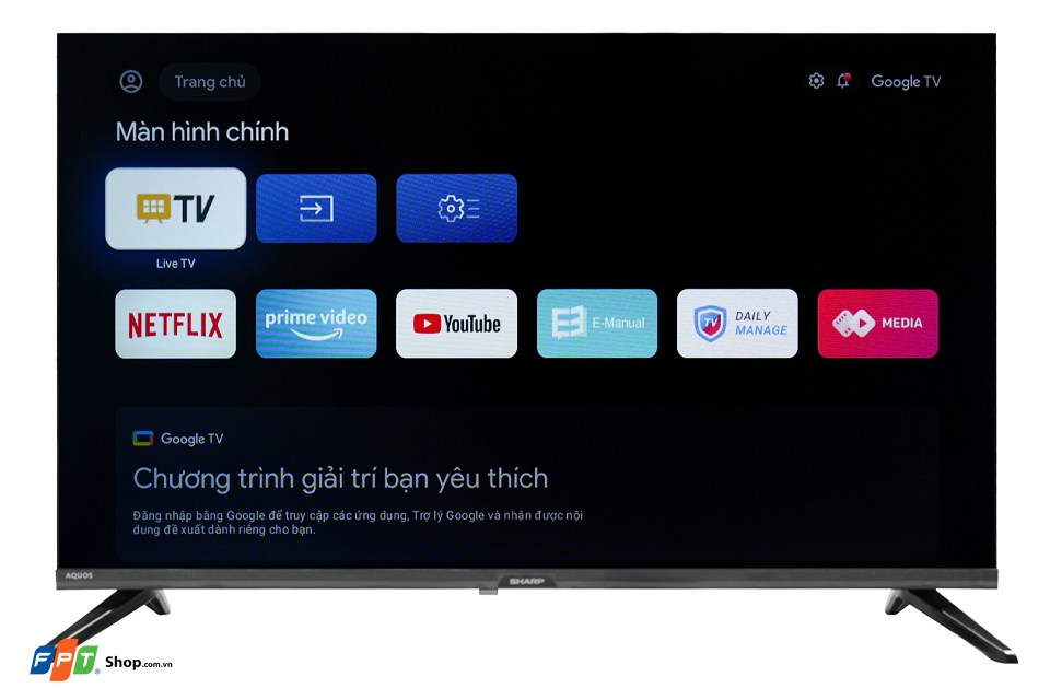 Sharp Google TV 32 inch HD 2T-C32GH3000X — ảnh 4