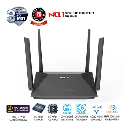 Router Wifi 6 băng tần kép Asus RT-AX52 AX1800 — ảnh 2