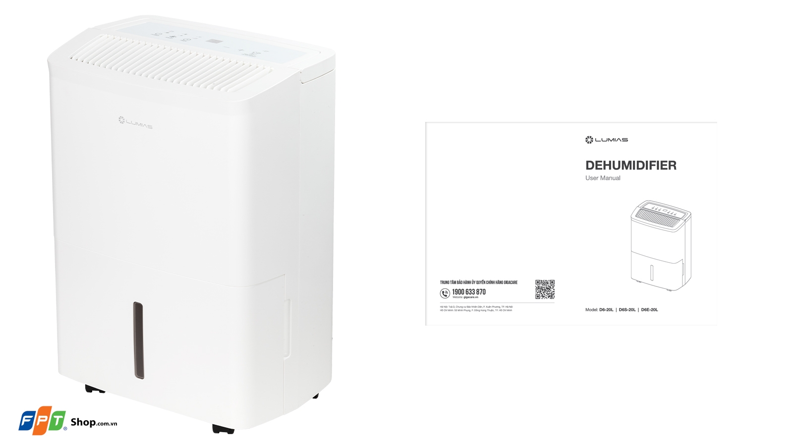 Máy hút ẩm 20 lít Lumias D6S-20L — ảnh 10