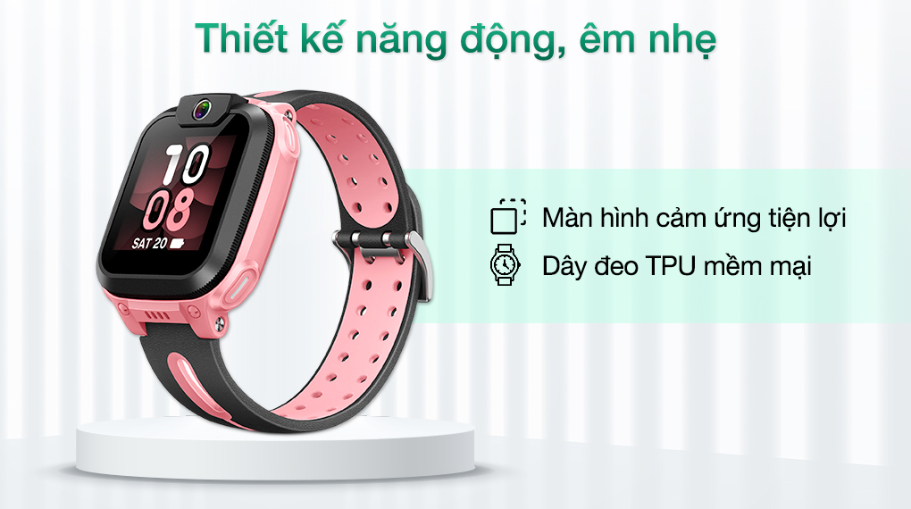 imoo Z1 41mm dây TPU Hồng nhạt - Thiết kế