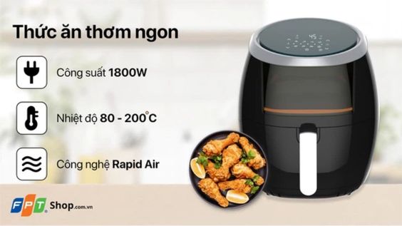 Công nghệ chiên không dầu Rapid Air