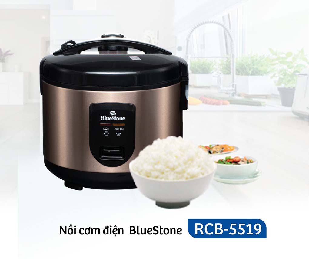 Bluestone RCB-5519 1.8 lít công suất 700W nấu cơm nhanh chín