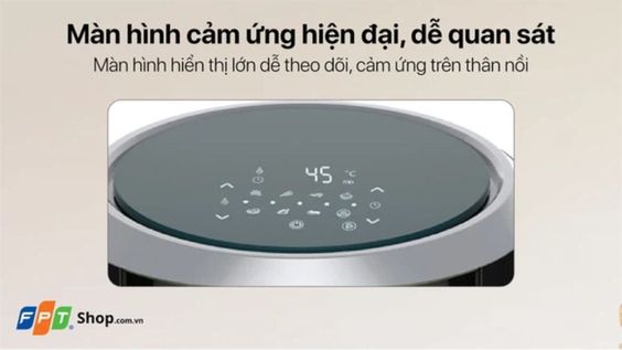 Màn hình cảm ứng hiện đại, dễ quan sát