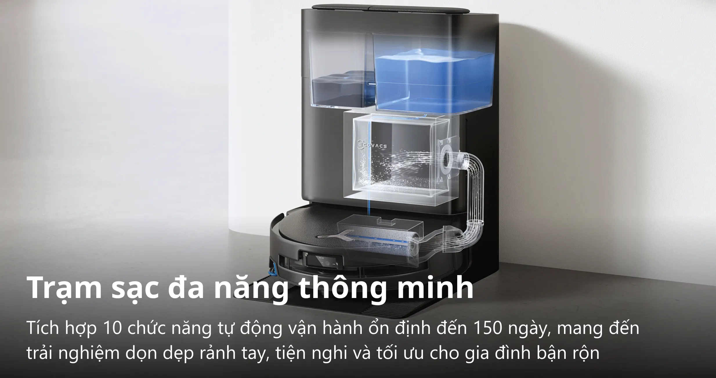 Robot hút bụi thông minh Ecovacs T80S Omni — ảnh 10