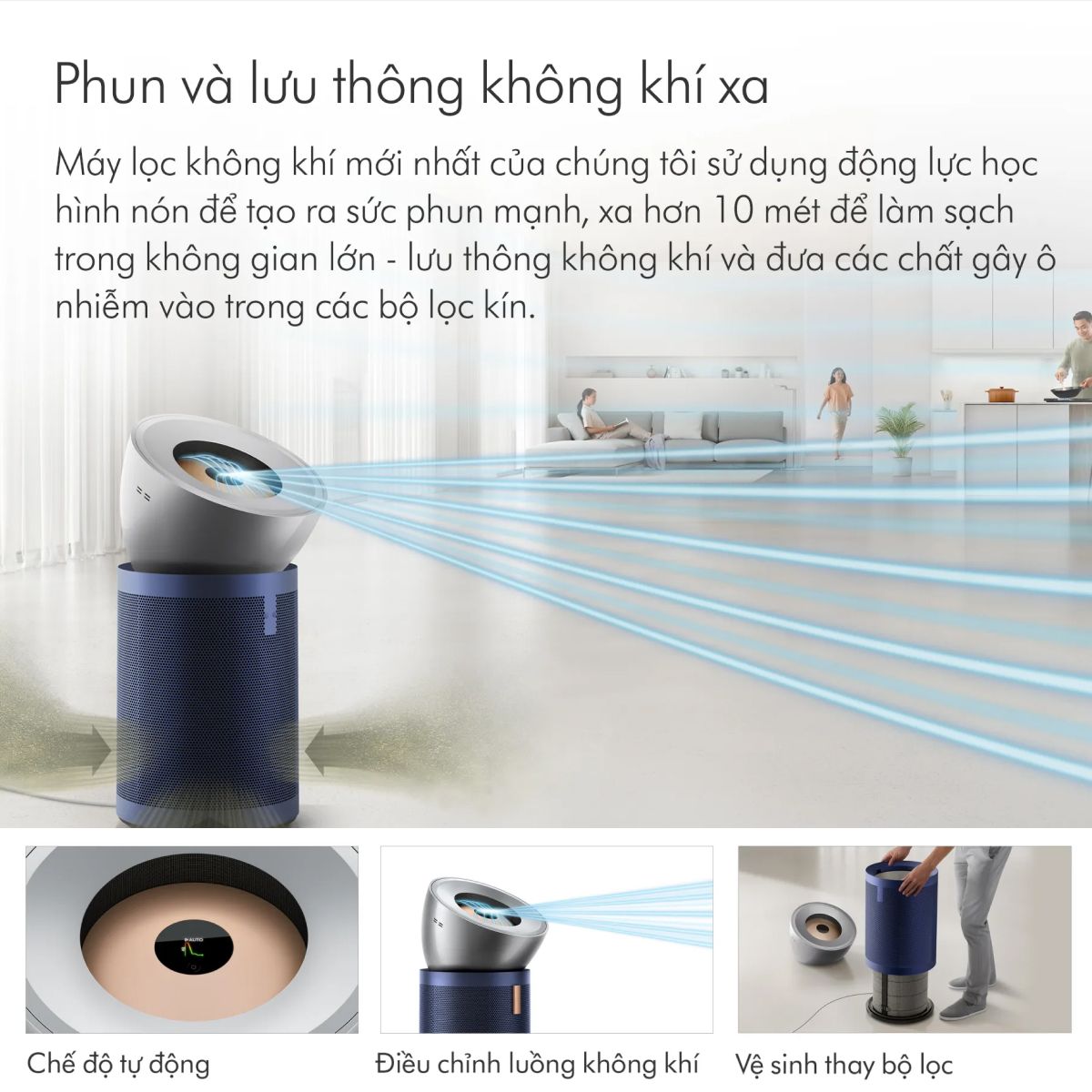 Máy lọc không khí Dyson Purifier Big Quiet Formaldehyde BP03 — ảnh 4