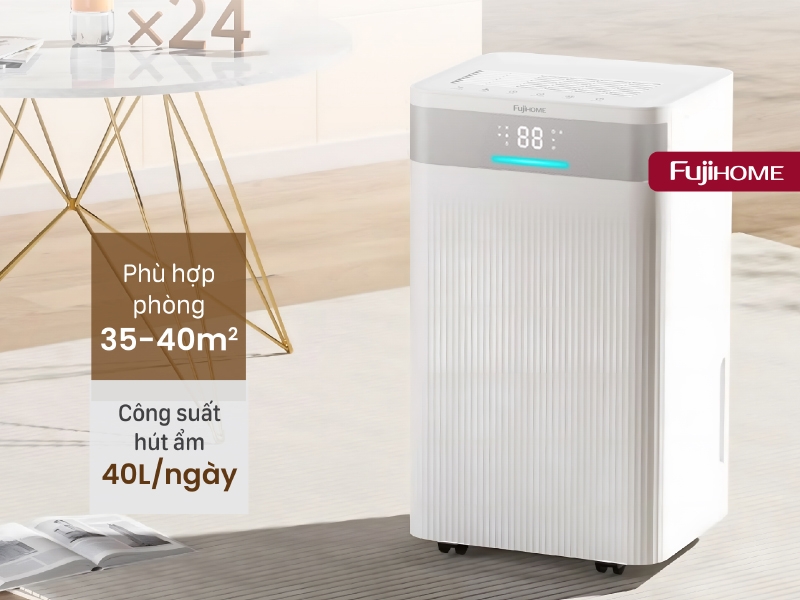 Máy hút ẩm 40 lít Fujihome DH40NW (hình 5)