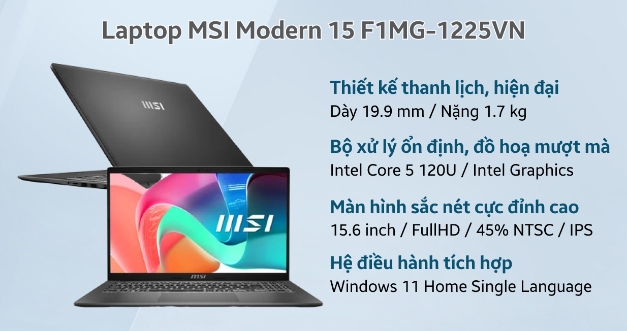 MSI Modern 15 F1MG-1225VN — ảnh 2