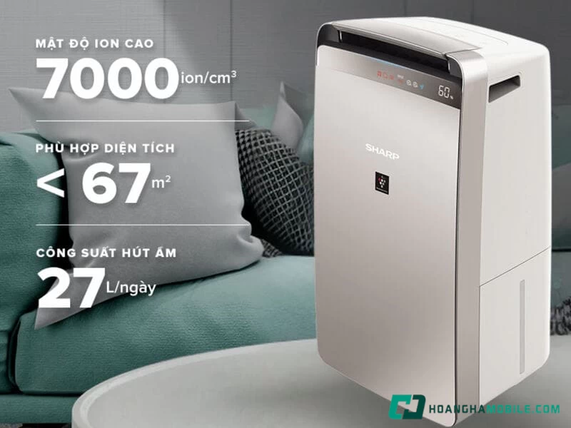 Công nghệ Inverter tiết kiệm điện năng hiệu quả của máy hút ẩm kết hợp lọc khí SHARP DW-J27FV-S