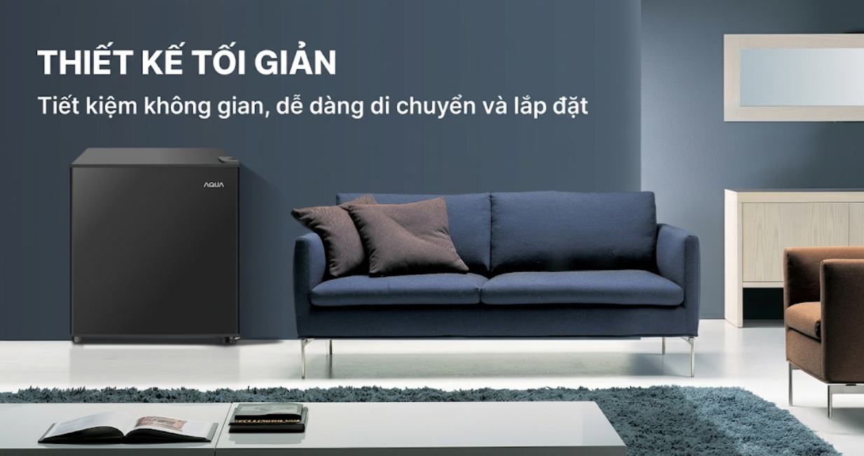 Tủ lạnh AQUA 50 lít 2024 (AQR-D60FA(BS)) — ảnh 3