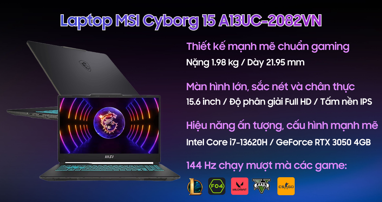 MSI Cyborg 15 A13UC-2082VN — ảnh 2