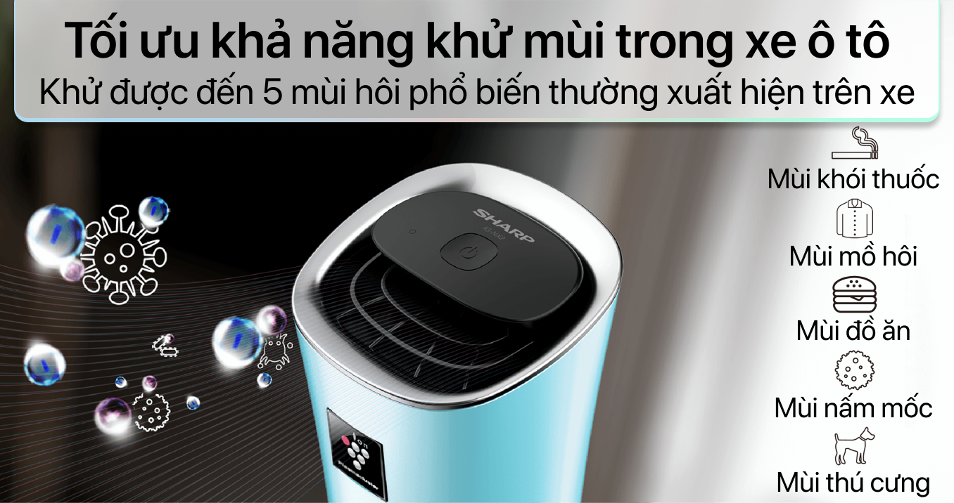 Máy lọc không khí ô tô Sharp IG-NX2E — ảnh 8