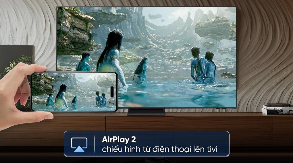 AirPlay 2 - Smart Tivi OLED Samsung AI 4K 65 inch QA65S90F