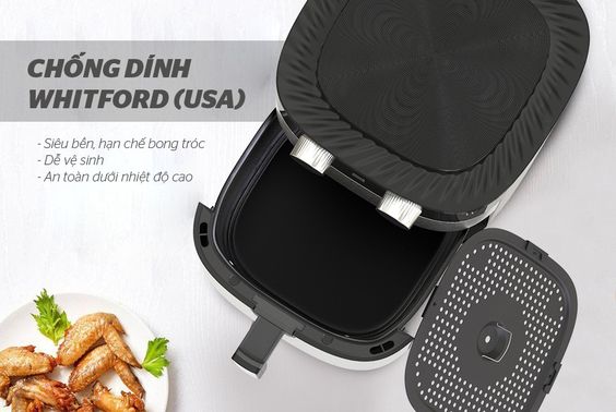 Nồi chiên không dầu Sunhouse SHD4026 chống dính cao cấp