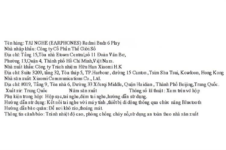 TWS Xiaomi Redmi Buds 6 Play — ảnh 8
