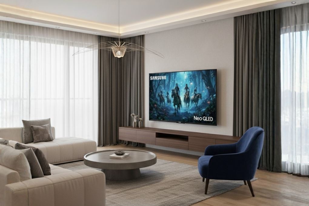 Smart Tivi Neo QLED Samsung AI 4K 55 inch QA55QN80F - Thiết kế