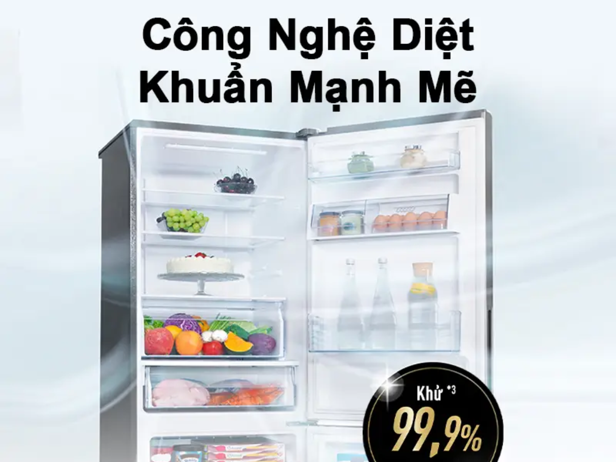 Tủ lạnh Panasonic ngăn đá dưới ngăn đông mềm 251L 2023 NR-SP275CPAV — ảnh 8