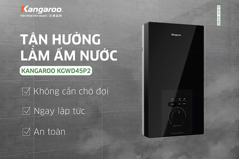 Máy nước nóng trực tiếp Kangaroo KGWD45P2 4500W (hình 6)