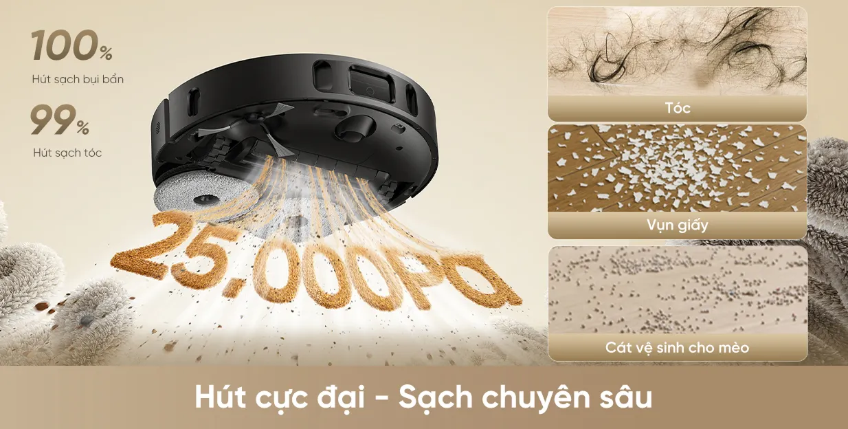 Robot hút bụi lau sàn Dreame D30 Ultra CE — ảnh 3