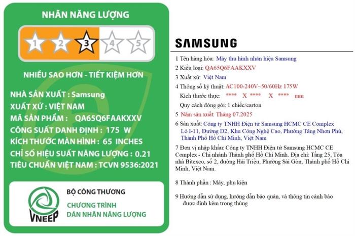 Samsung Smart TV QLED QA65Q6FA — ảnh 7