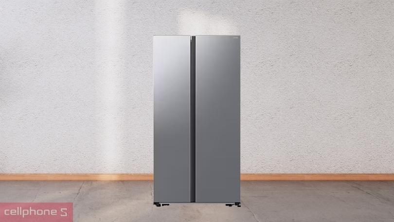Dung tích chứa của tủ lạnh Samsung Inverter Side by Side RS57DG400EM9SV 583 Lít