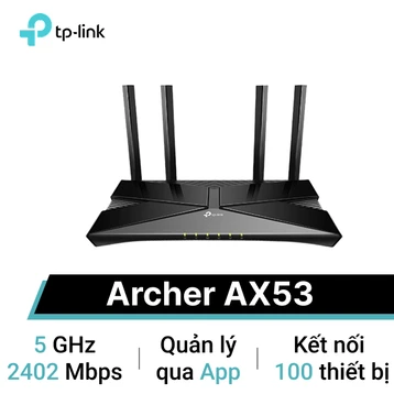 Router Wifi 6 Gigibit băng tần kép TP-Link AX3000 Archer AX53 — ảnh 1