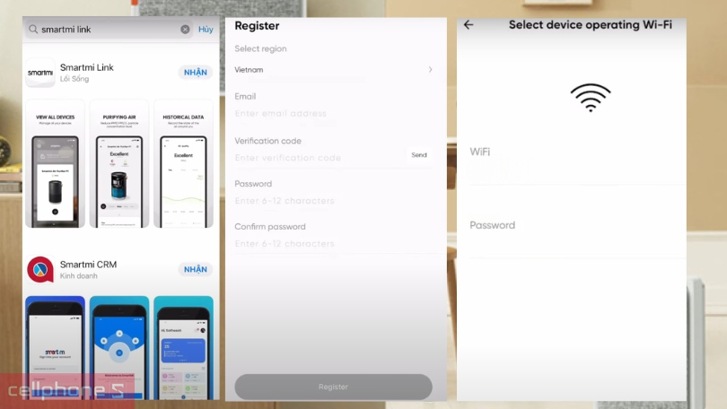 Hướng dẫn kết nối máy lọc không khí với ứng dụng Smartmi Link