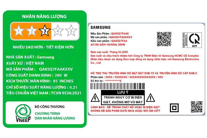 Samsung Smart TV QLED QA85Q7FA — ảnh 7